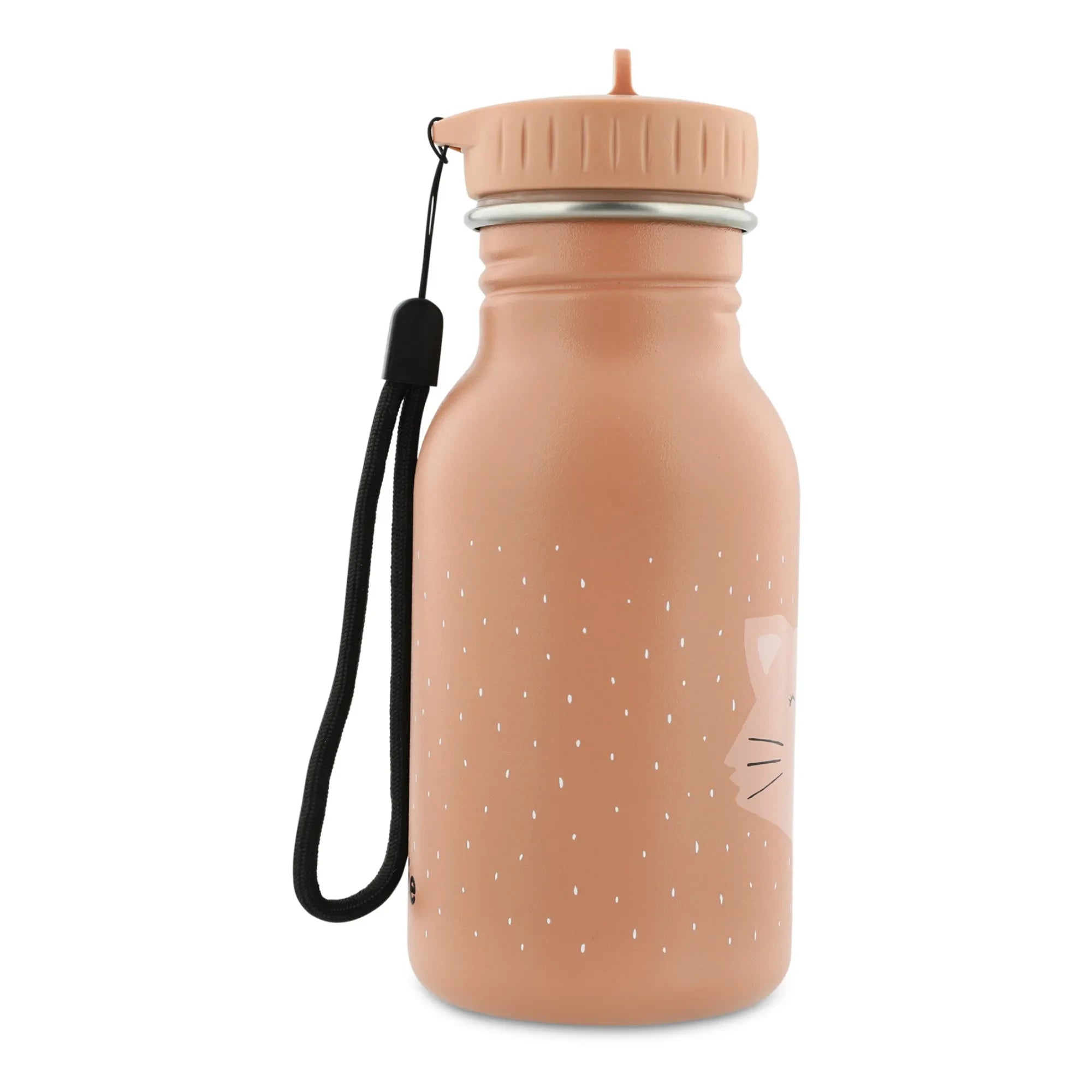 Trixie - Botella de Agua Mrs. Cat de 350ml | Rosa Claro