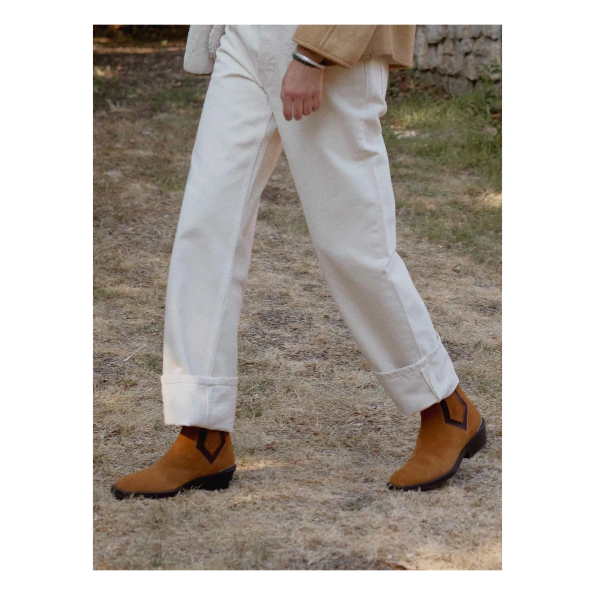 Socque Paris - Botines de gamuza Clyde | Caramelo
