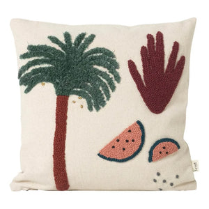 Ferm Living Kids - Cojín Palmera | Blanco