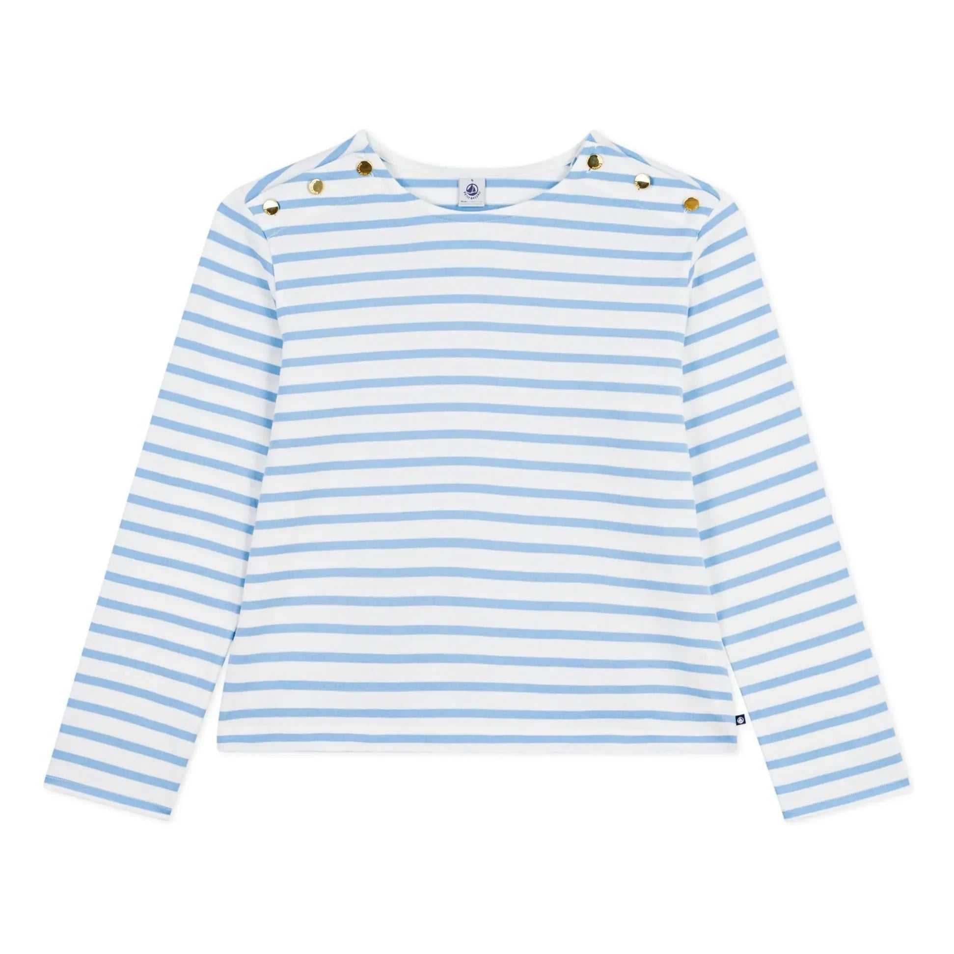 Petit Bateau - Campanas con Botones de Rayas Azules