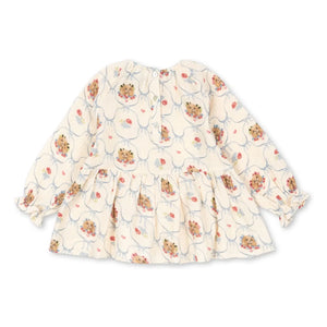 Konges Sløjd - Blusa de algodón orgánico Coco Dogs | Crudo