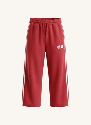 Cos I Said So - Pantalón jogger de algodón orgánico con logo grande | Rojo