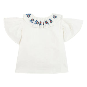 Bonton - Blusa Nancy con cuello bordado | Crudo