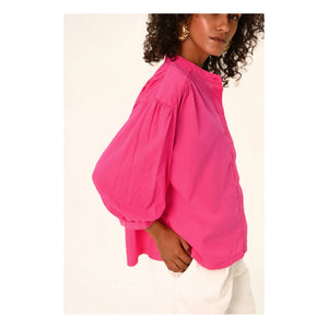 Sacrécoeur - Blusa Carla Hibis Poplin | Frambuesa