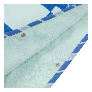 Jera Mini - Poncho de toalla a cuadros | Azul
