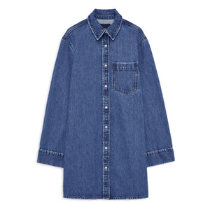 Anine Bing - Denim Mary elbise | Mavi