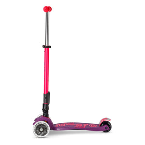 Patinete Micro - Maxi Plegable Neón LED | Rosa