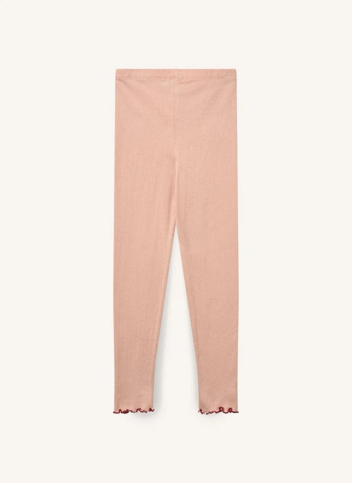Copenhagen Colors - Leggings de punto crepé rosa suave