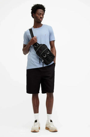 AllSaints - Camiseta Tonic de manga corta con cuello redondo