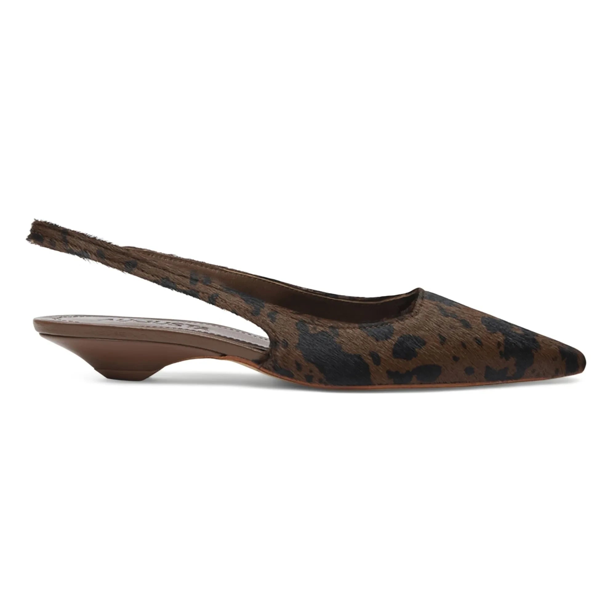 Augusta - Slingback Harper de cuero | Leopardo