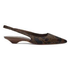 Augusta - Slingback Harper de cuero | Leopardo