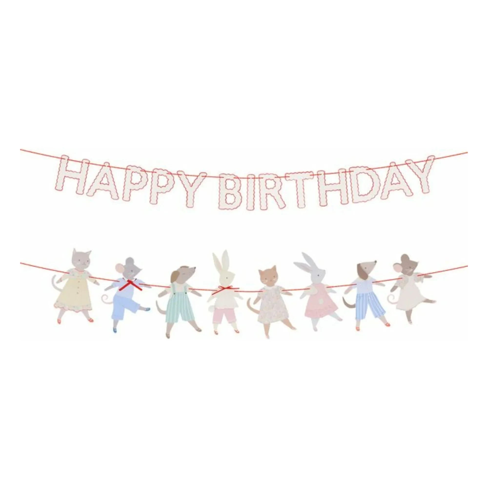 Meri Meri - Guirnalda de cumpleaños de animales amigos