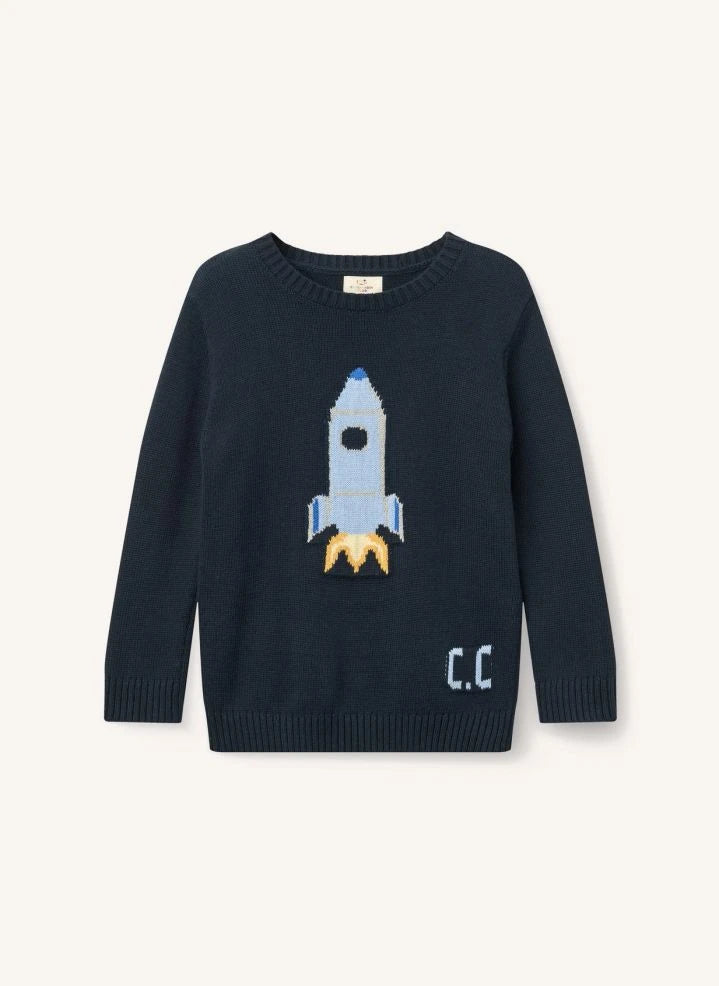 Copenhagen Colors - Jersey Cohete espacial de algodón orgánico | Azul marino