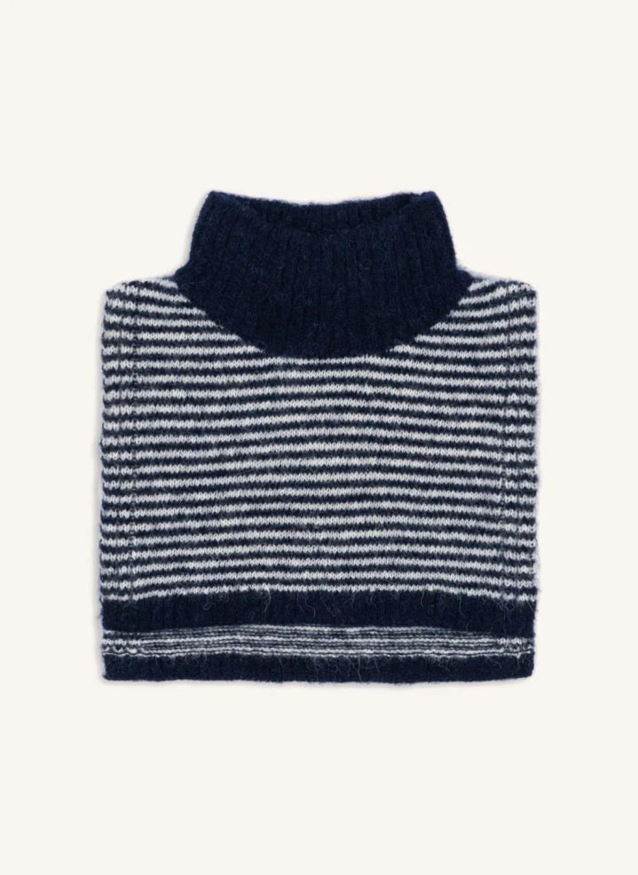 Konges Sløjd - Cuello de lana con rayas azules