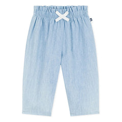 Petit Bateau - Keten pantolon | Açık Mavi