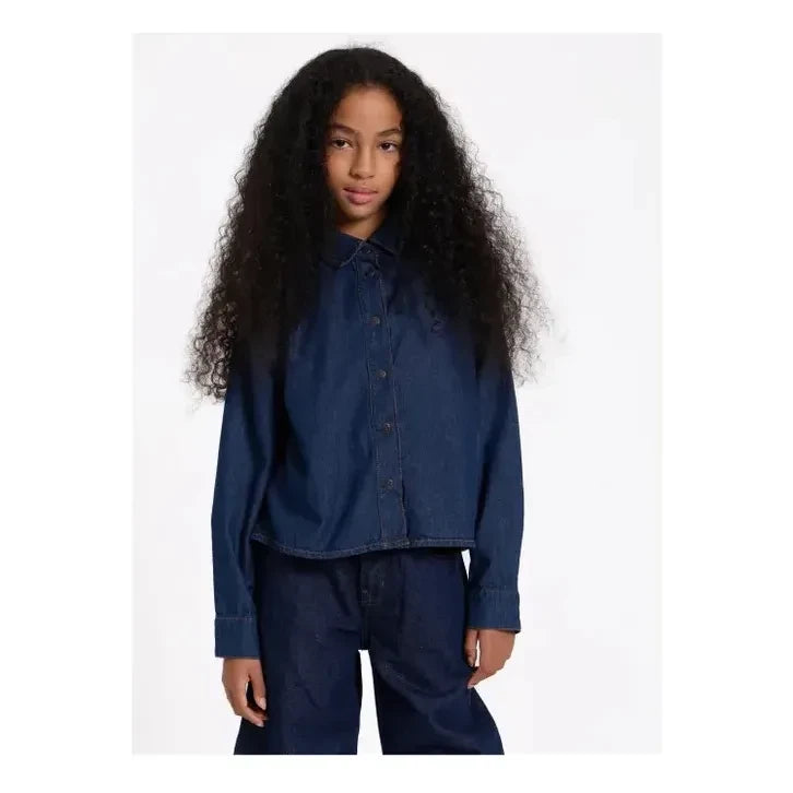 Finger in the nose - Camisa Vaquera Corta Crush | Denim crudo