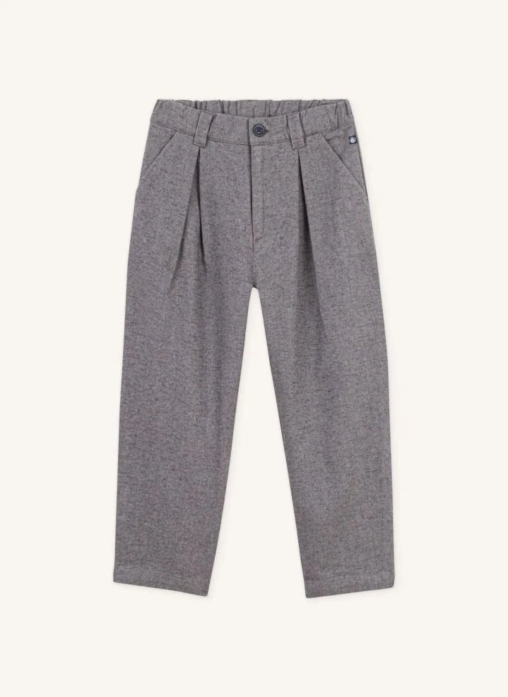 Petit Bateau - Pantalón unisex de algodón orgánico | Heather Grey