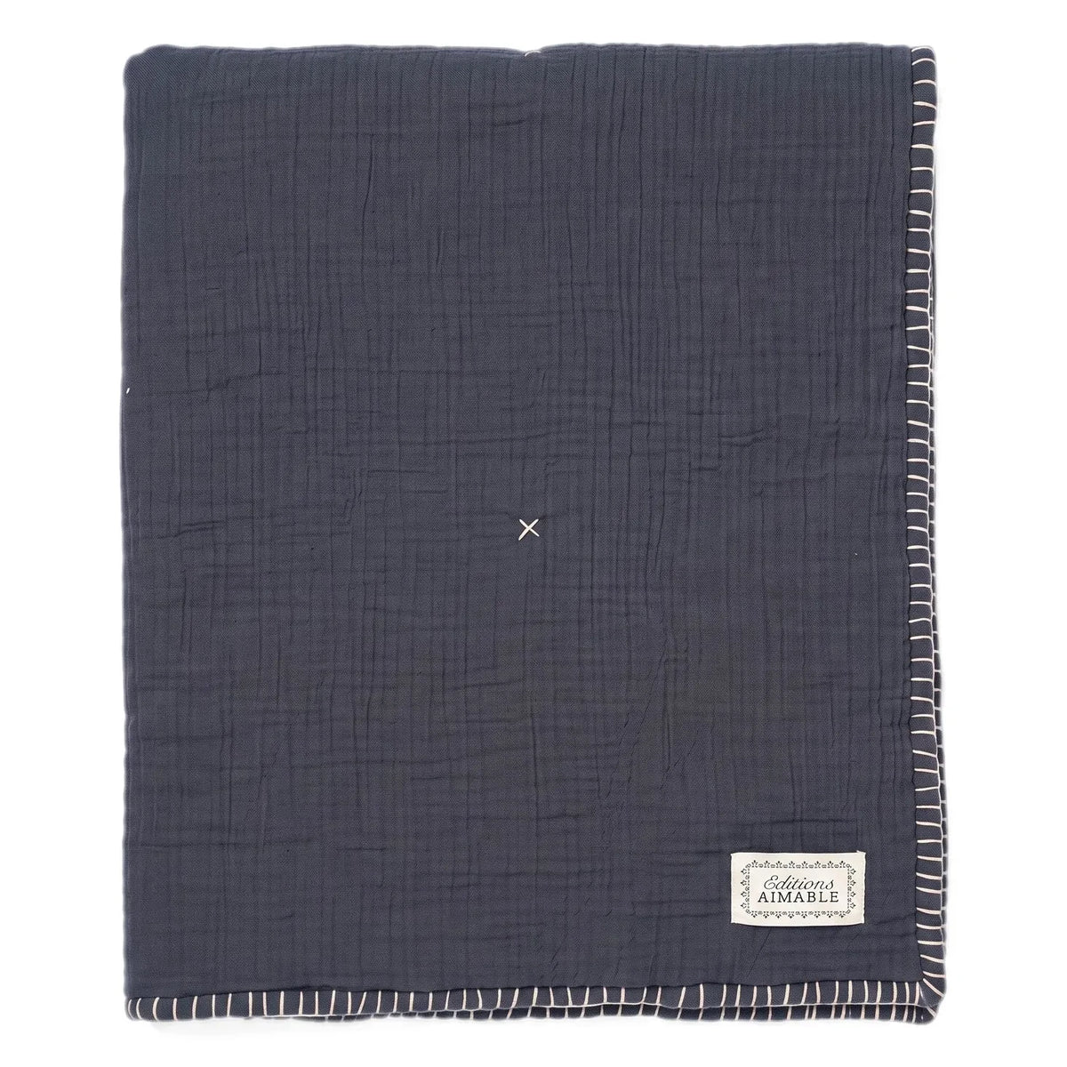 Editions Aimable - Manta Pablo | Gasa azul noche