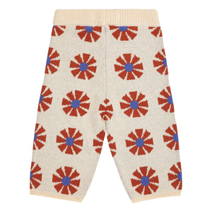 Bobo Choses - Pantalón de punto jacquard de algodón orgánico | Beige