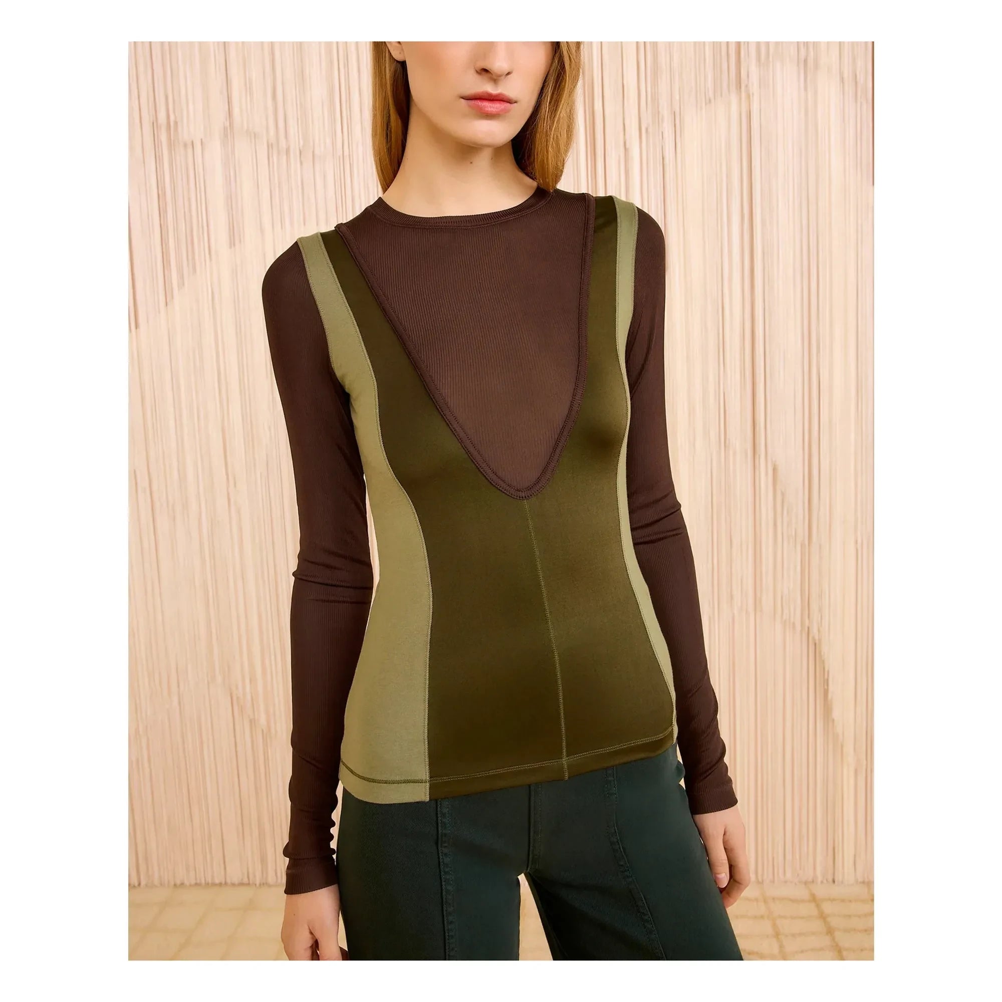 Ulla Johnson - Camiseta Annete | Caqui