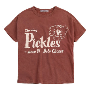 Bobo Choses - La camiseta de algodón orgánico Dog Pickles | Marrón