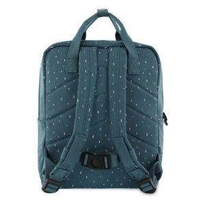 Trixie - Mochila Grande Sr. Triceratops | Gris azulado