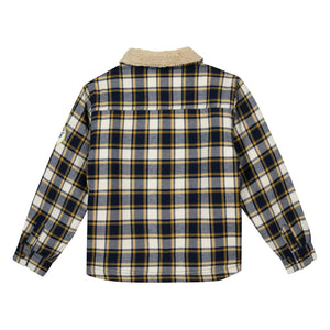 Bonton - Piloti Ekoseli Ceket | Beyaz