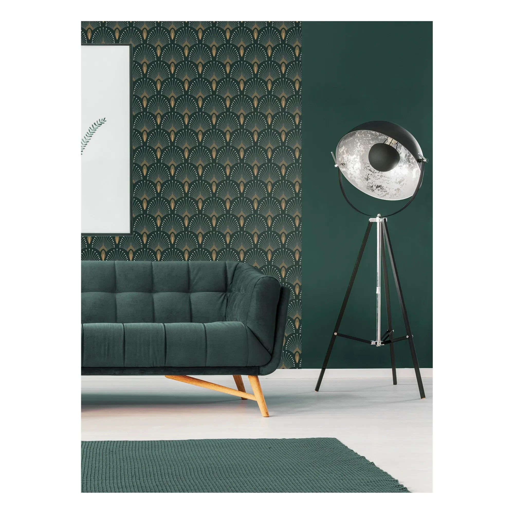 PaperMint - Papel pintado 1925 | Verde cromo