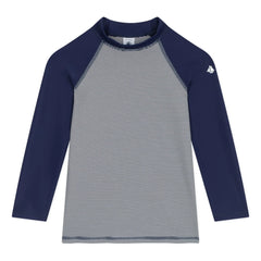 Petit Bateau - Camiseta de baño con protección UV a rayas | Azul marino