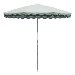 Business & Pleasure Co. - Sombrilla de playa con flecos Amalfi | Verde