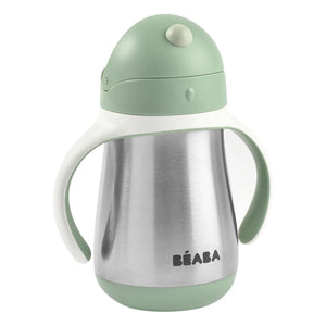 Béaba - Vaso de Aprendizaje de Acero Inoxidable - 250 ml | Salvia