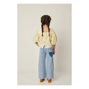 Tocoto Vintage - Blusa de manga 3/4 con estampado floral | Amarillo