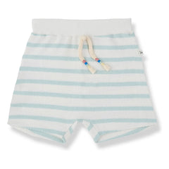 1+ in the family - Pantalones Cortos a Rayas Montgri | Verde Almendra