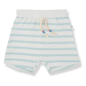 1+ in the family - Pantalones Cortos a Rayas Montgri | Verde Almendra