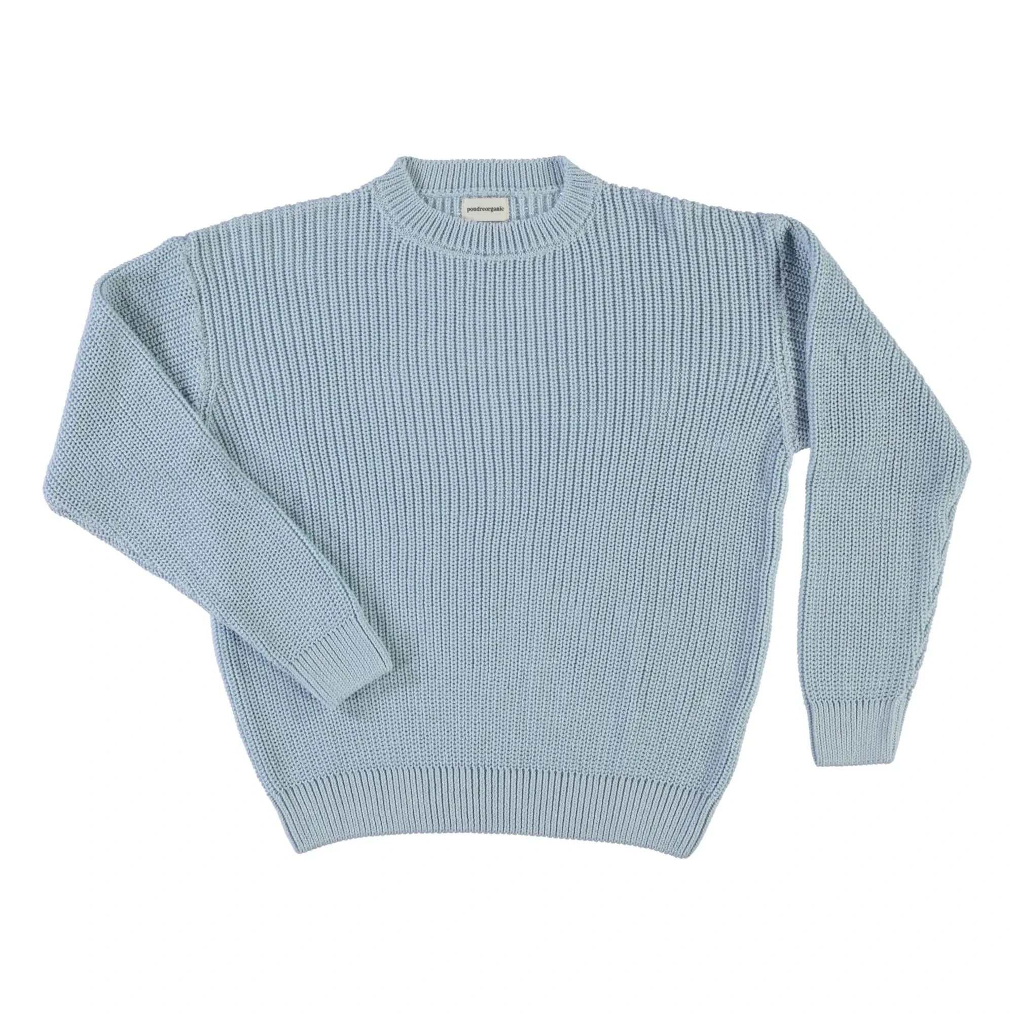Poudre Organic - Jersey de algodón orgánico Dandelion | Azul claro