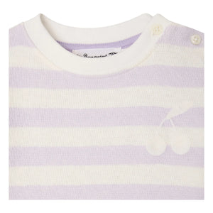 Bonpoint - Camiseta de rayas Cereza Cai | Crudo