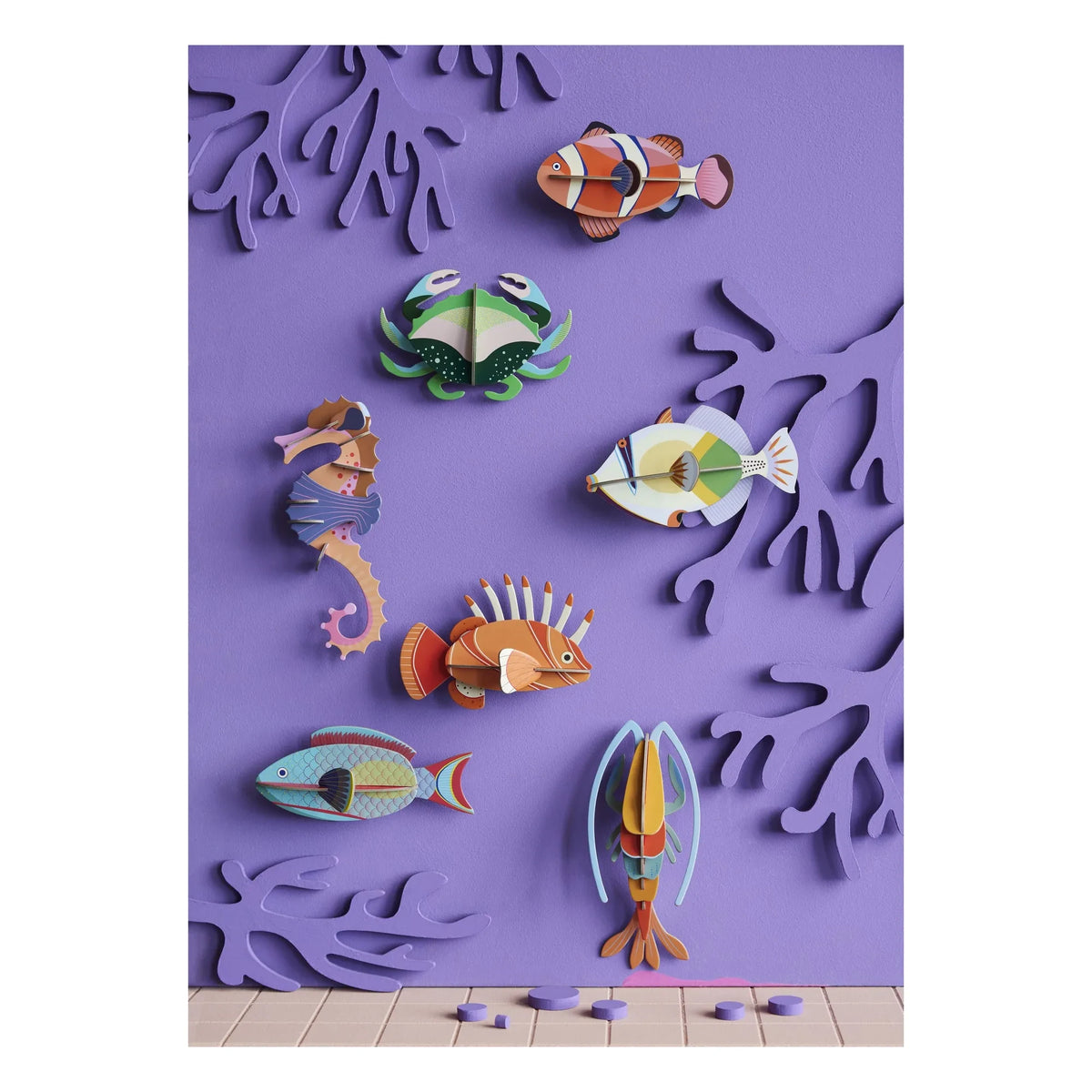 Studio Roof - Decoración de pared de pez payaso | Naranja