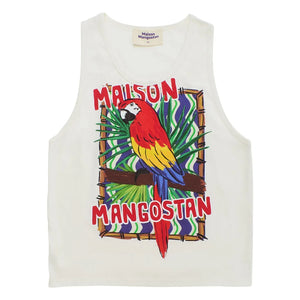 Maison Mangostan - Top de tirantes Parrot | Blanco