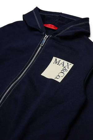 Sudadera con capucha con cremallera de algodón para niños MAXS18F SWEAT-SHIRT de Max&Co.