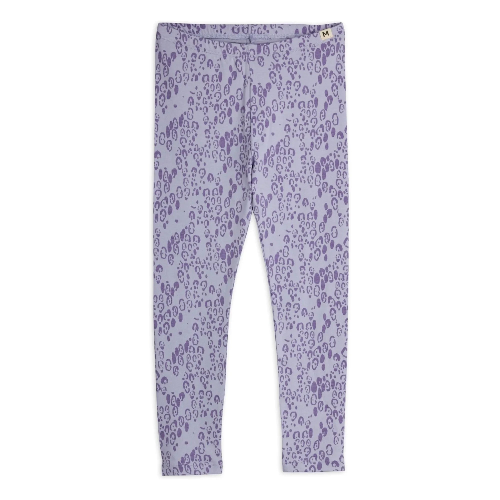 Mini Rodini - Leggings de leopardo de algodón orgánico | Malva