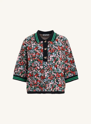 Essentiel Antwerp - Kartos Jakarlı Polo Tişört | Siyah