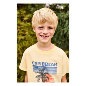Arsène et Les Pipelettes - Camiseta de algodón orgánico Caribbean | Amarilla