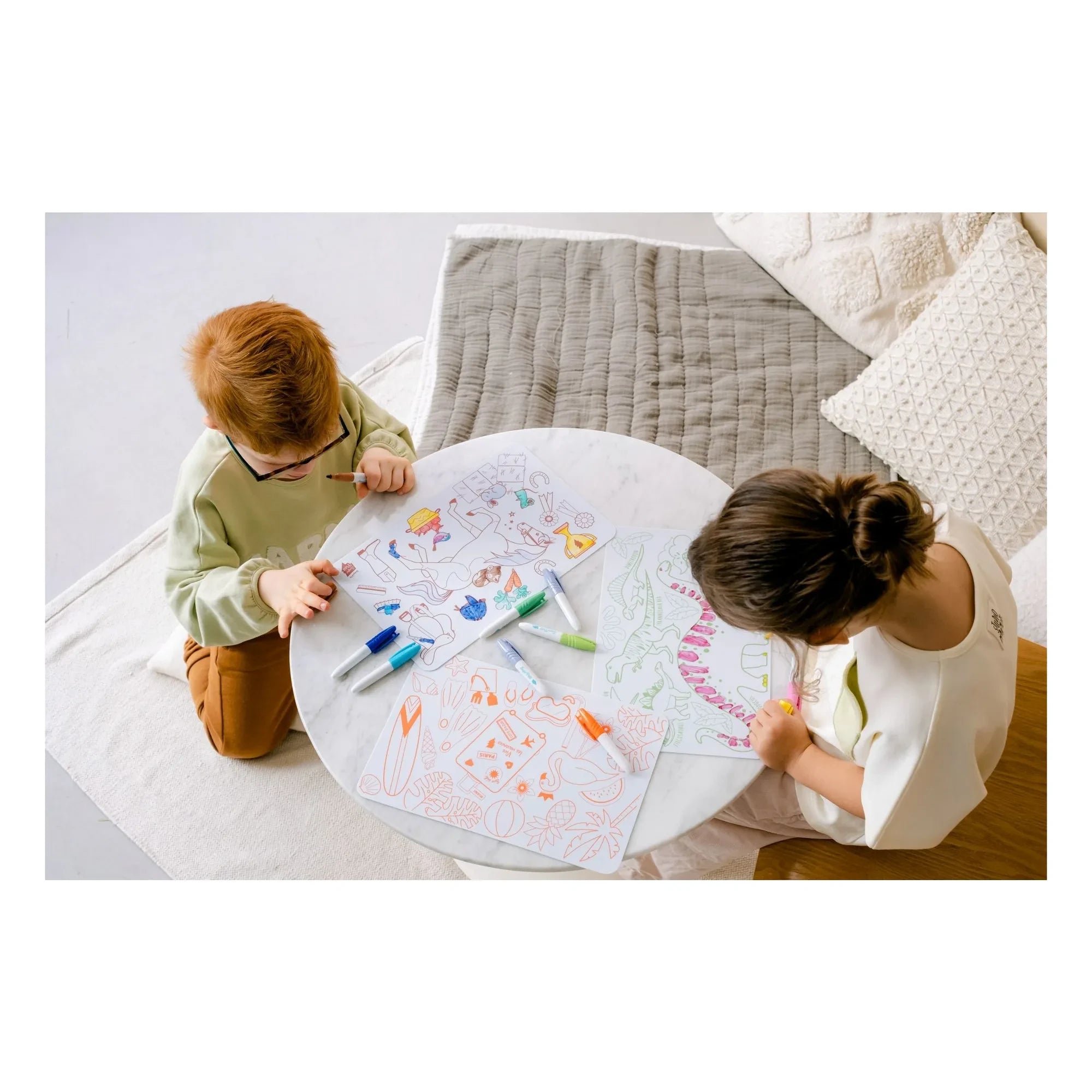 Superpetit - Set de 4 rotuladores Pony para colorear en tamaño mini
