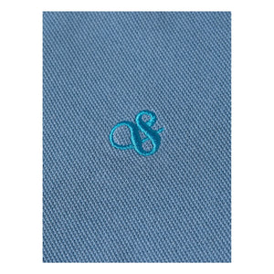 Scotch & Soda - Polo con logo bordado | Azul grisáceo