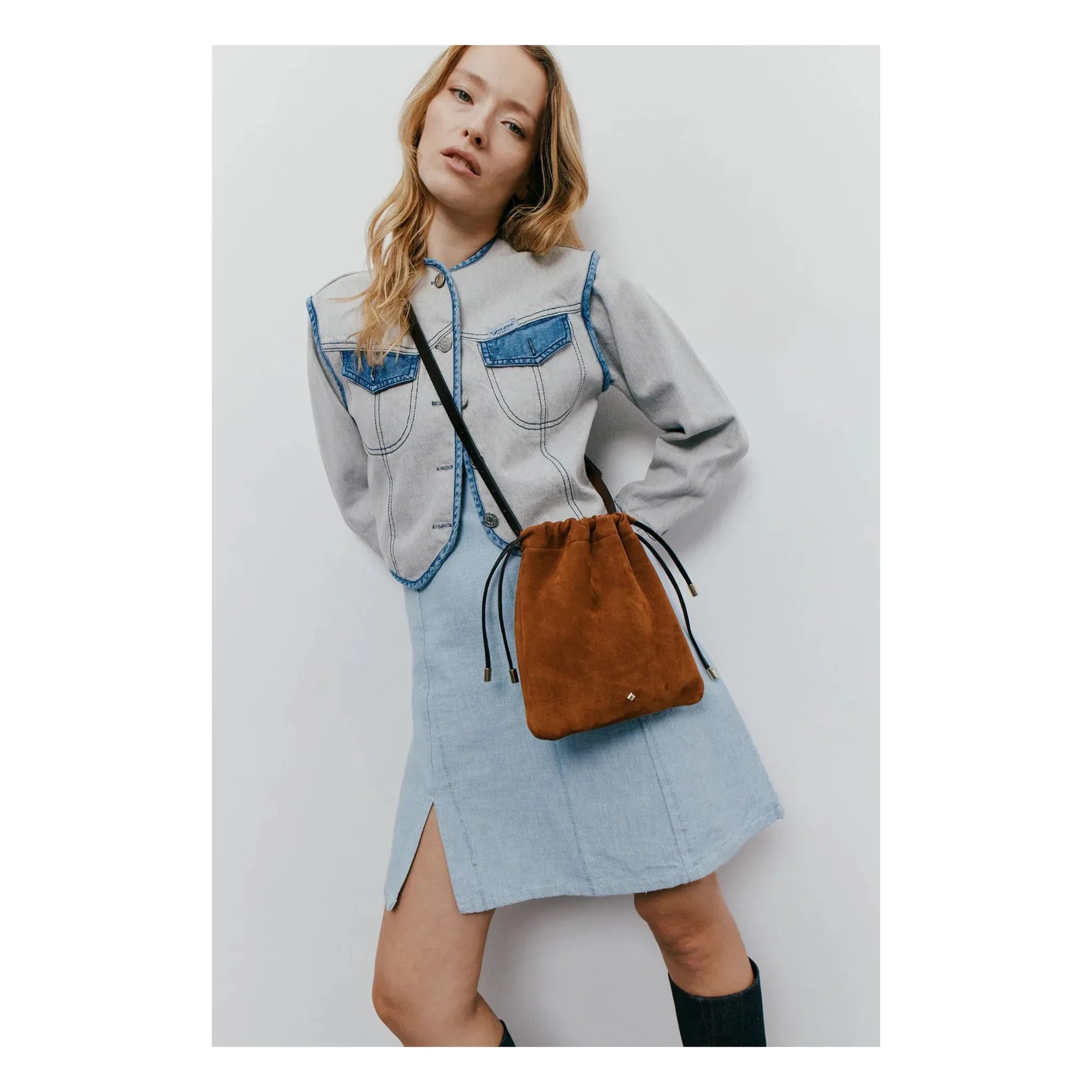 herbert frère soeur - Bolso Le Lerie Piel Nobuck | Camel