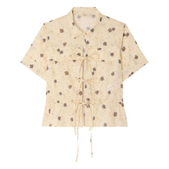 Sessùn - Blusa de algodón Chiavari | Crema