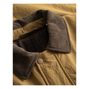 Les Deux - Chaqueta con cuello en contraste Nero Tech | Camel