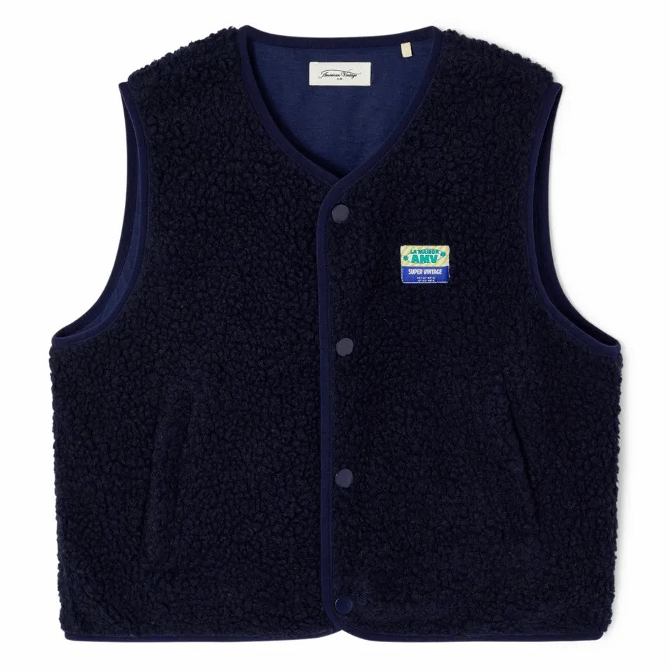 American Vintage - Hoktown Chaleco de Fibra Reciclada | Azul marino