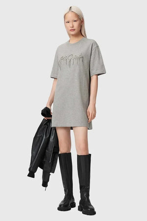 AllSaints Vestido de algodón CHAINS