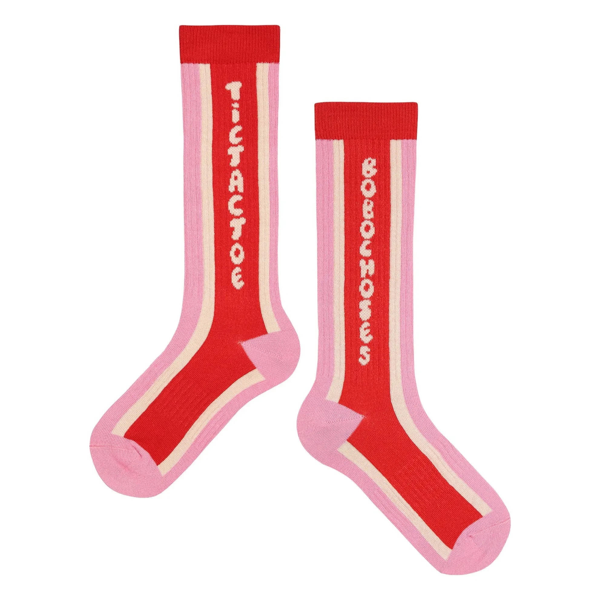 Bobo Choses - Calcetines extra altos de algodón orgánico | Rosa